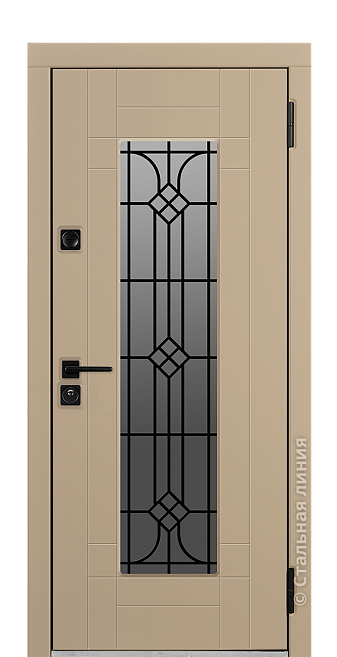 Входная дверь Бенвиль (вид снаружи) - купить в Краснодаре