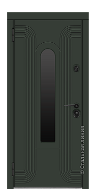 Входная дверь Лобренто (вид снаружи) - купить в Краснодаре